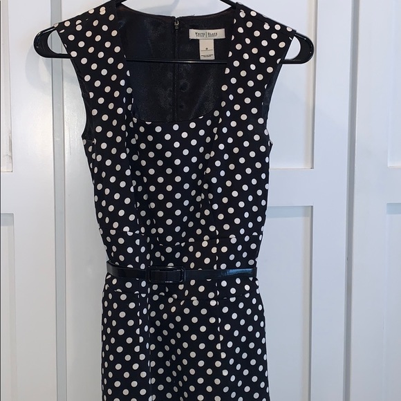 WHBM Black and White Polka Dot Dress - Picture 2 of 6